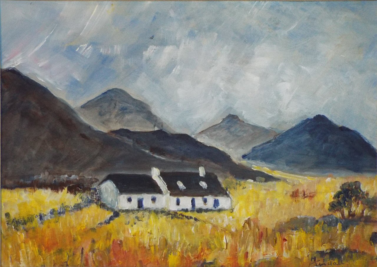 Oil painting - Blue Mountains, Sligo